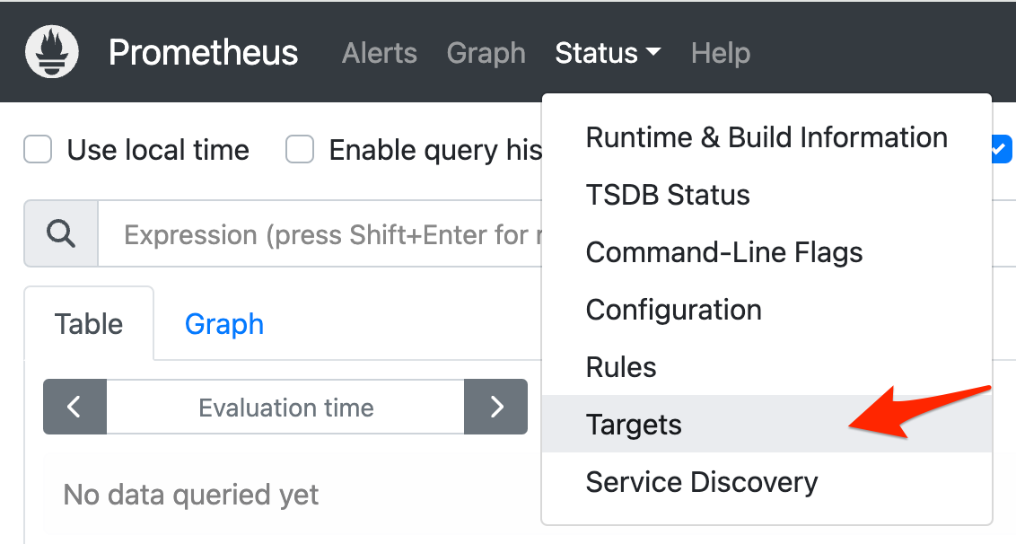 Prometheus Target link