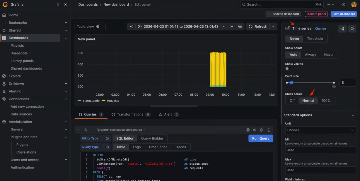 Screenshot of the second panel