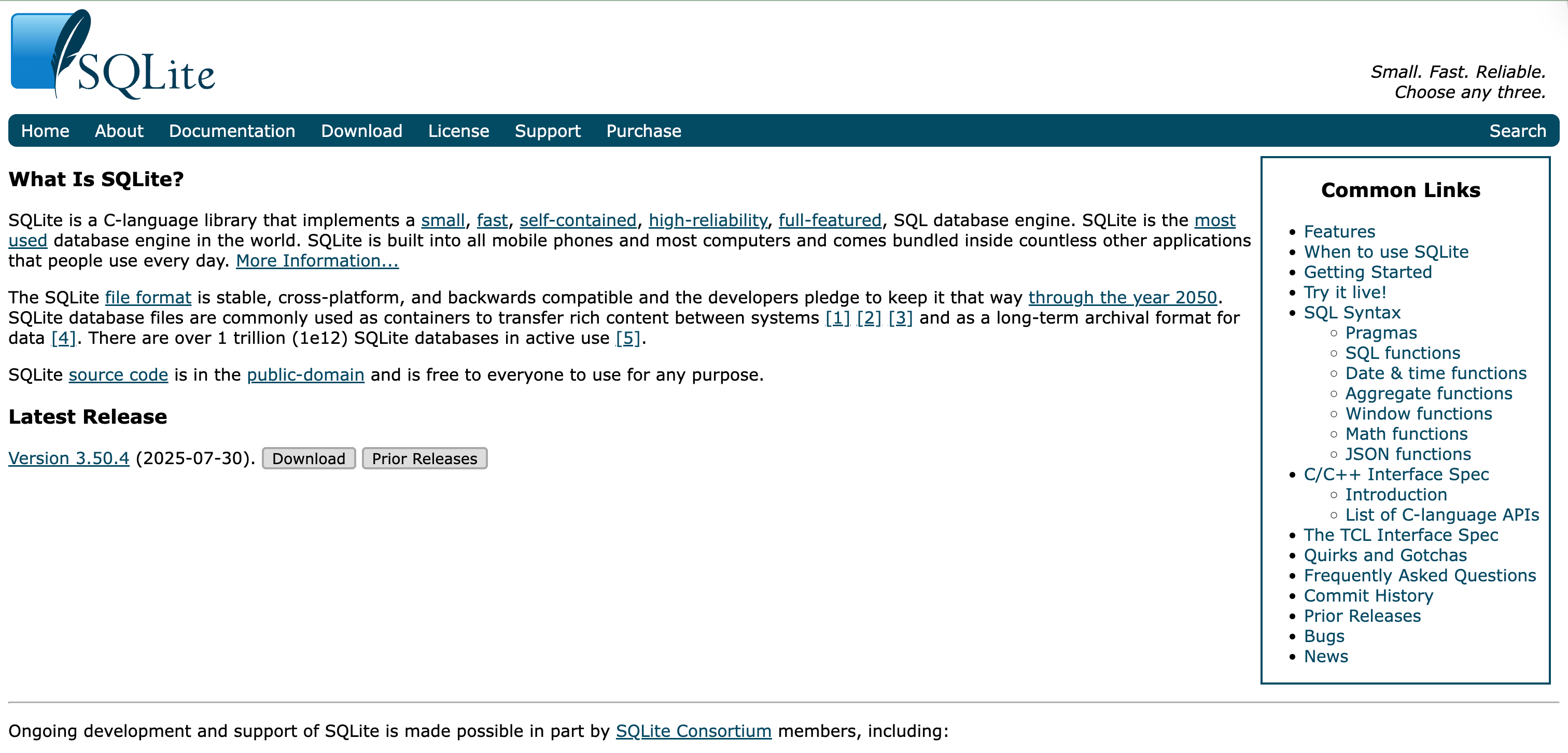 SQLite Structure