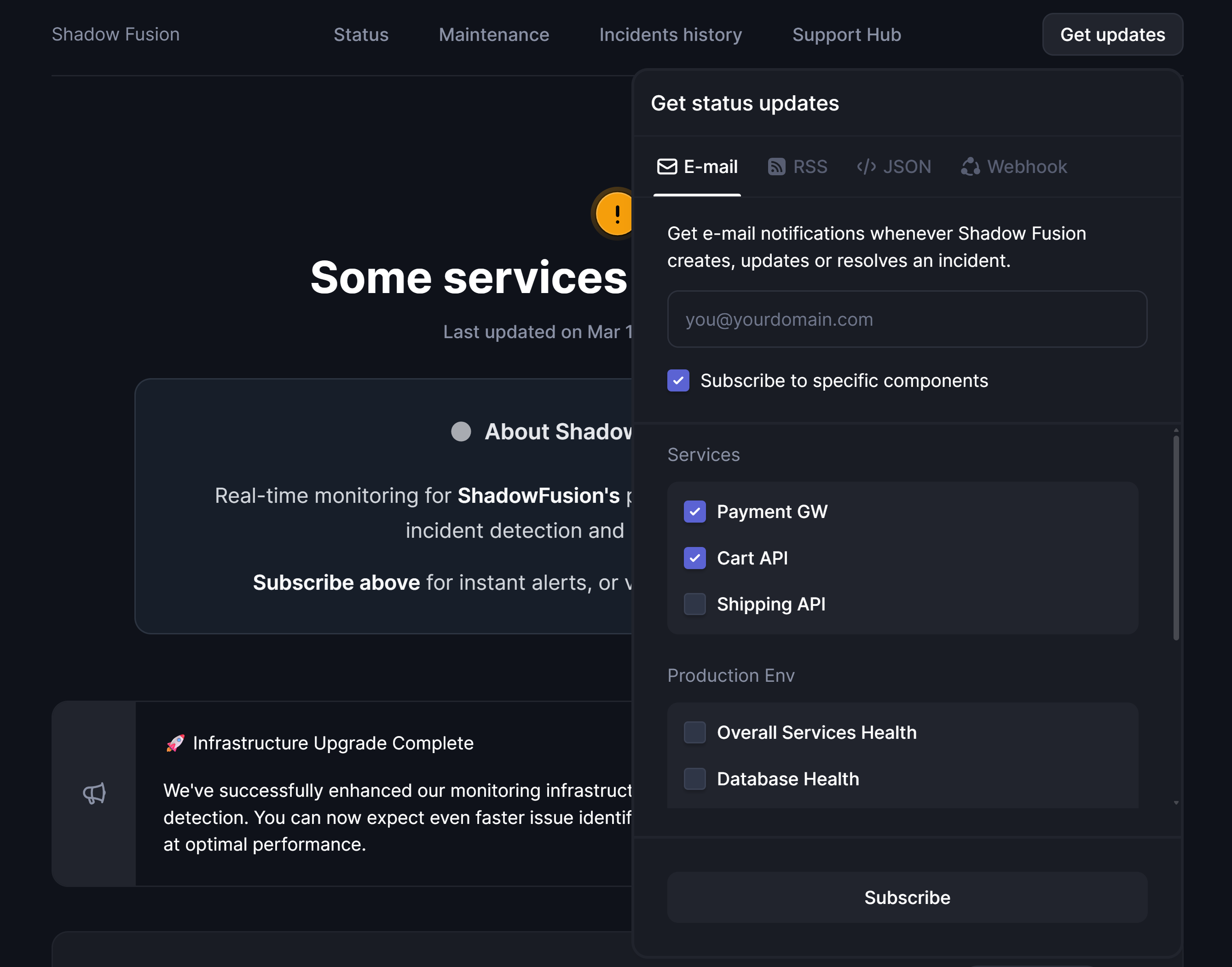 Status page - Email subscription.png