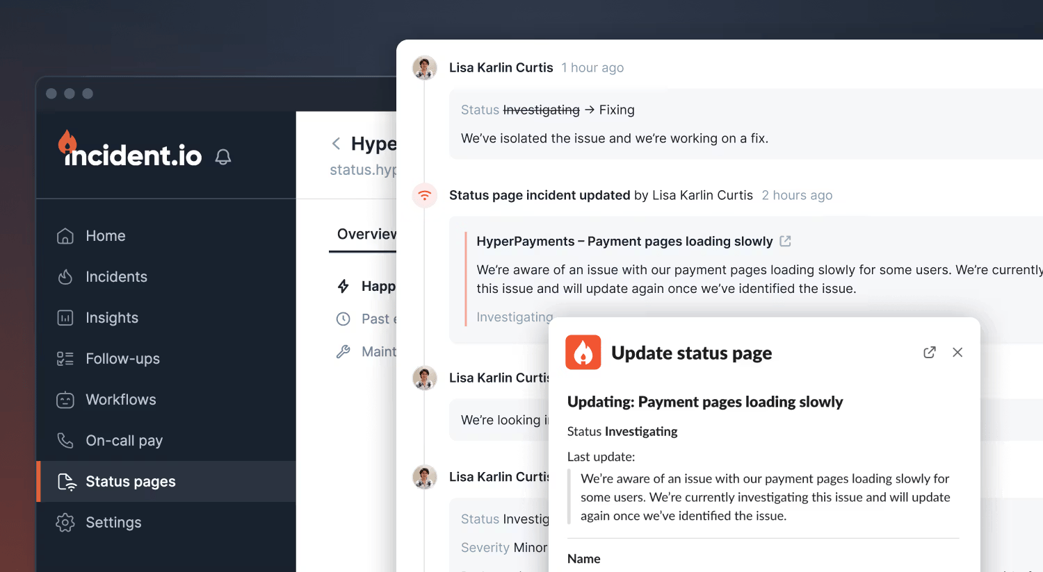 SCREENSHOT: incident.io status page
