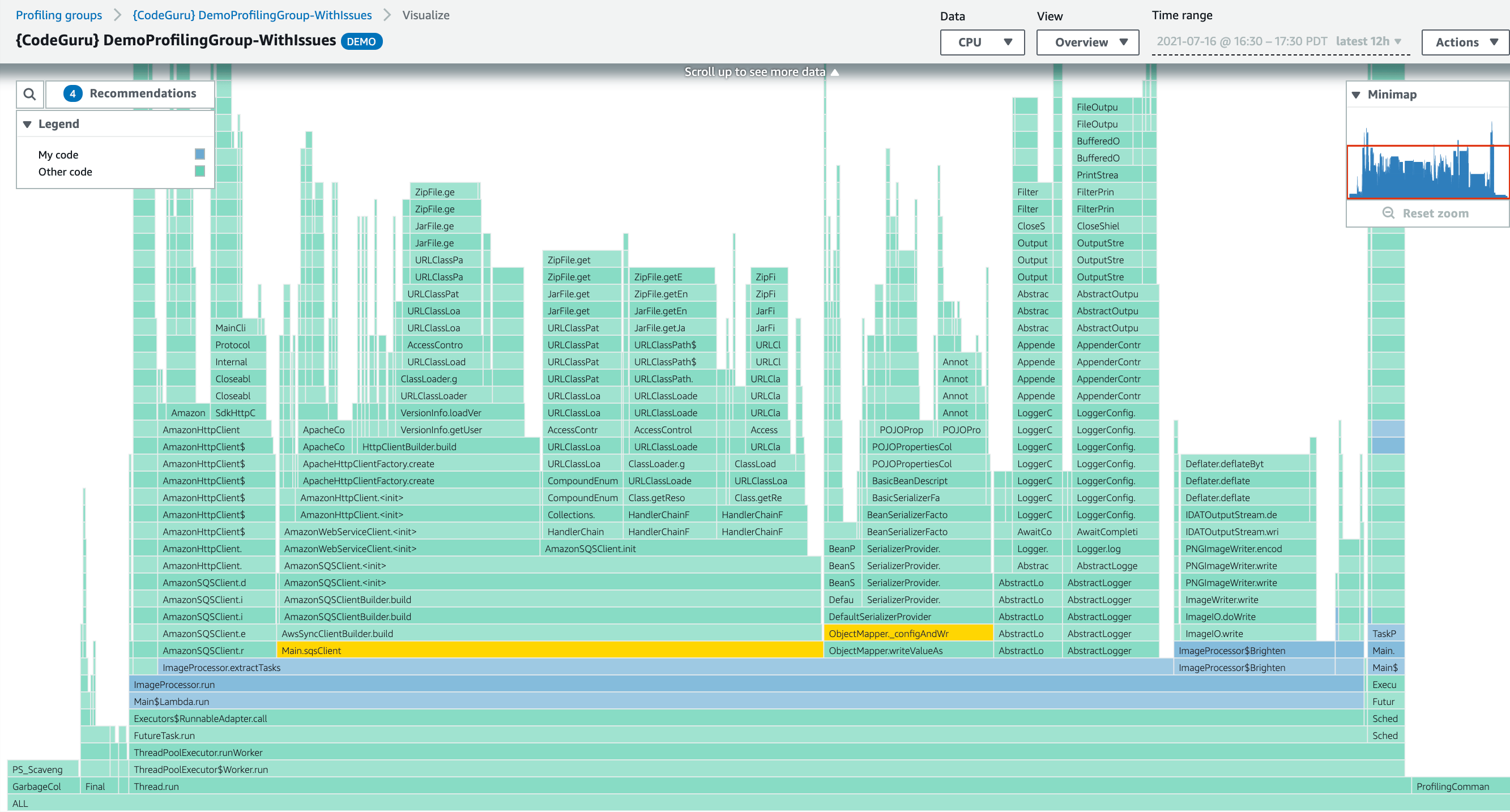 AWS CodeGuru Profiler