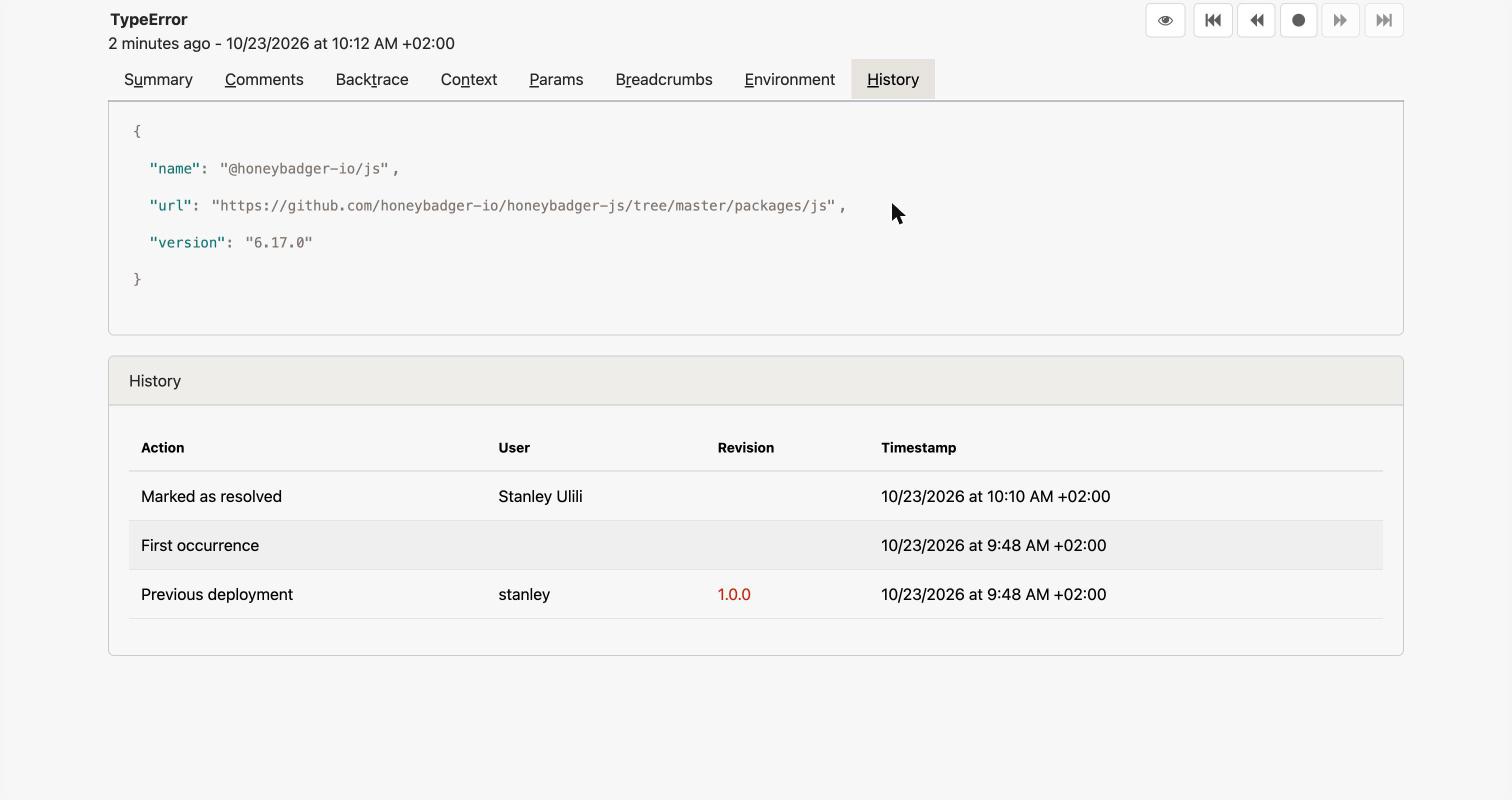 Honeybadger coupon error history without a reopen entry