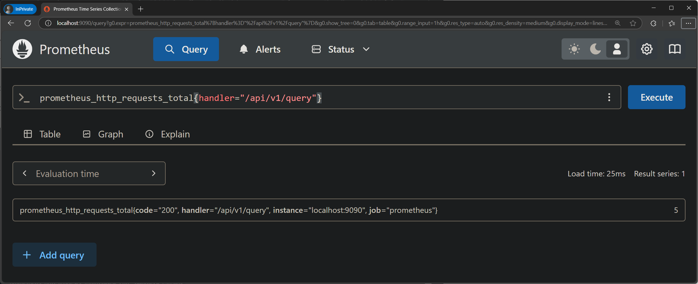 FILTERED QUERY RESULTS SCREENSHOT