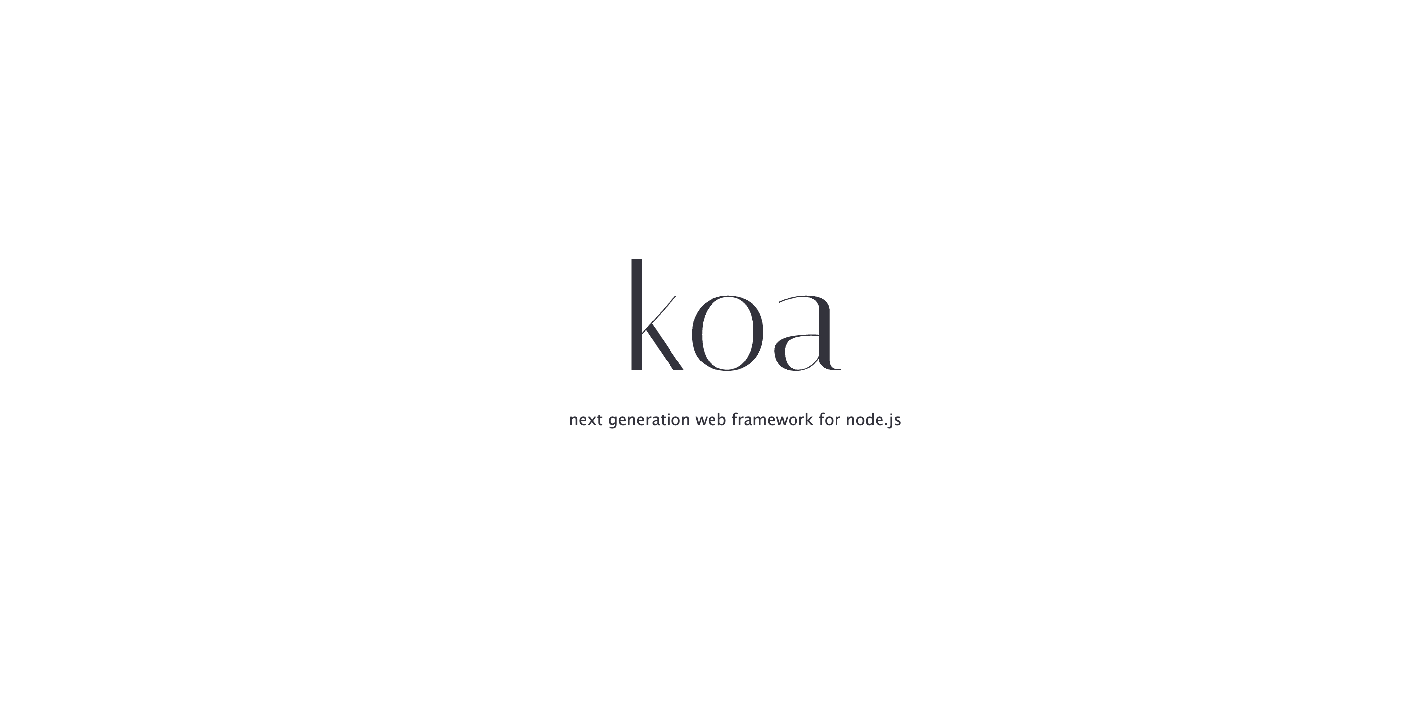 Screenshot of Koa.js
