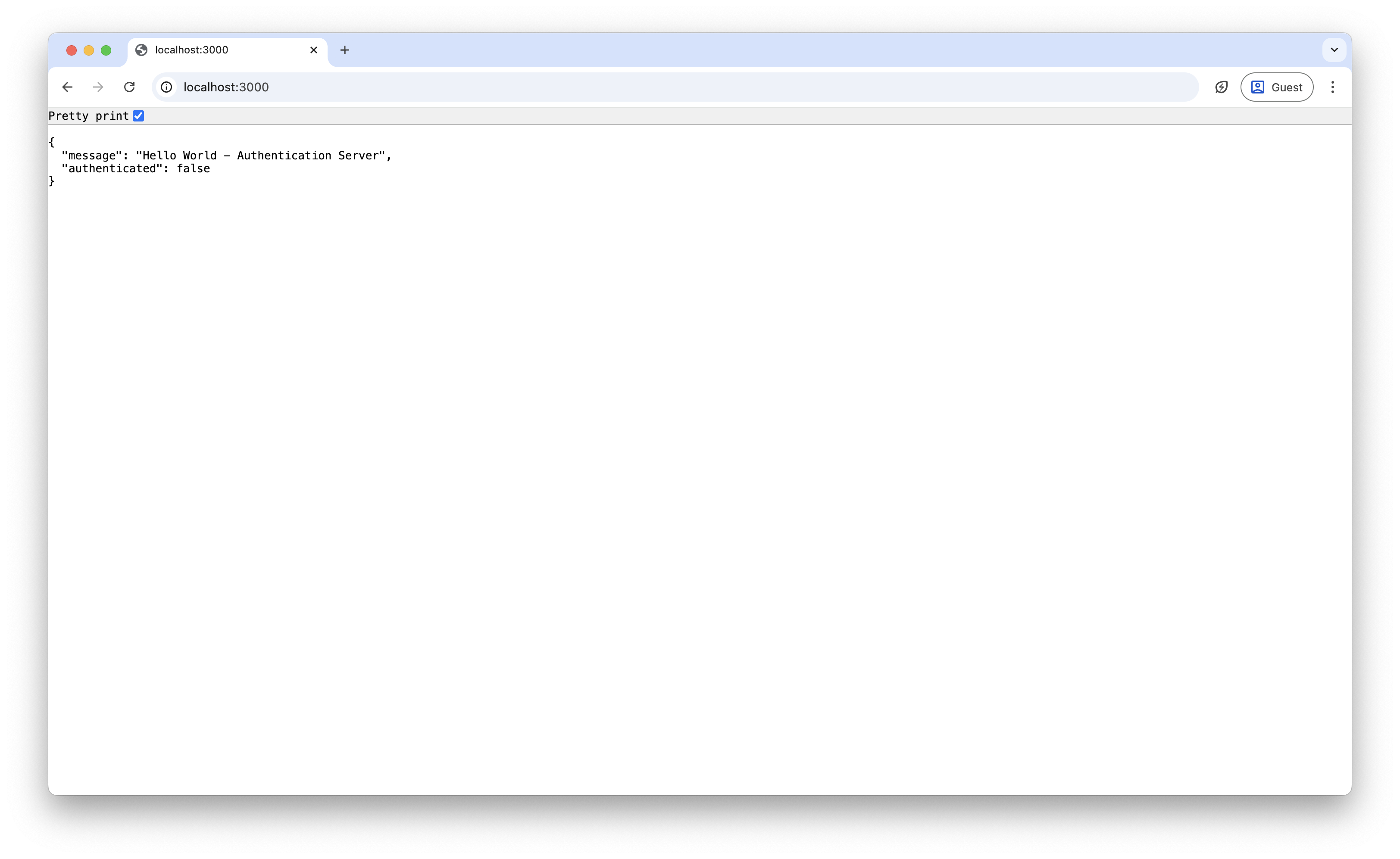 Screenshot of the browser