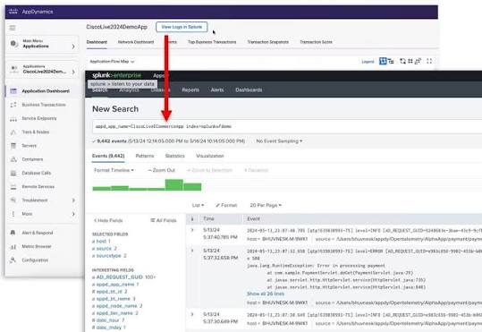Screenshot of AppDynamics