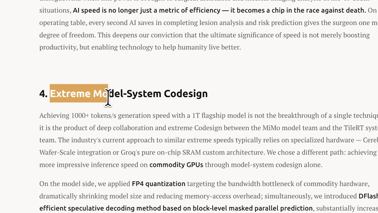 Snippet from the research paper highlighting the term "Extreme Model-System Codesign"