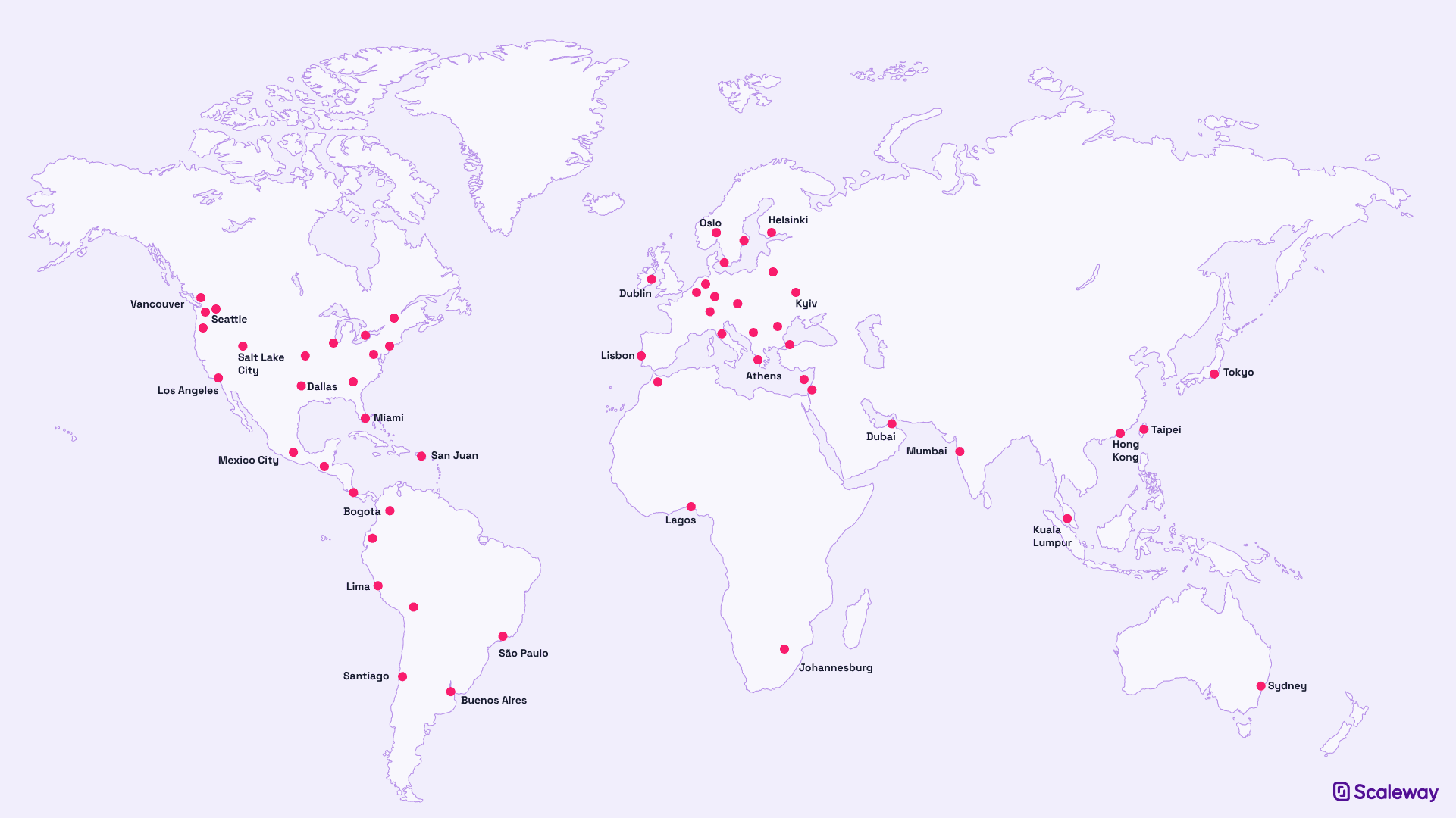 Scaleway EU data centers and sovereign cloud regions