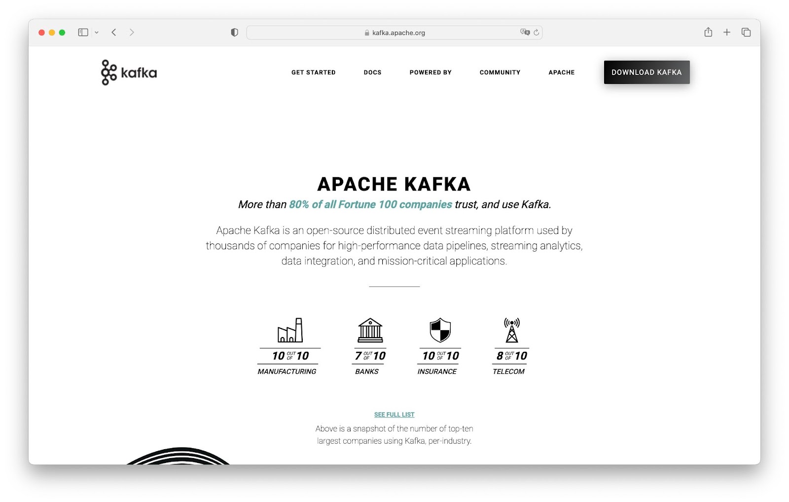 Kafka Homepage