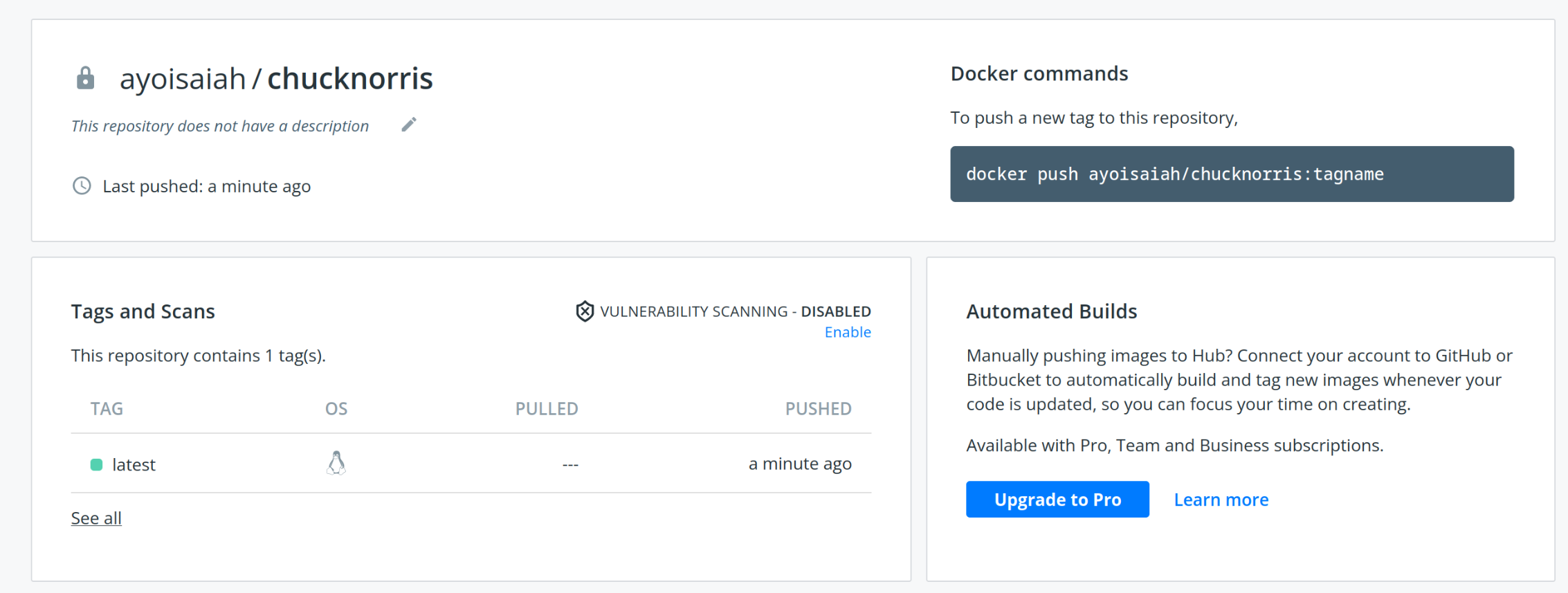 Docker Hub repo