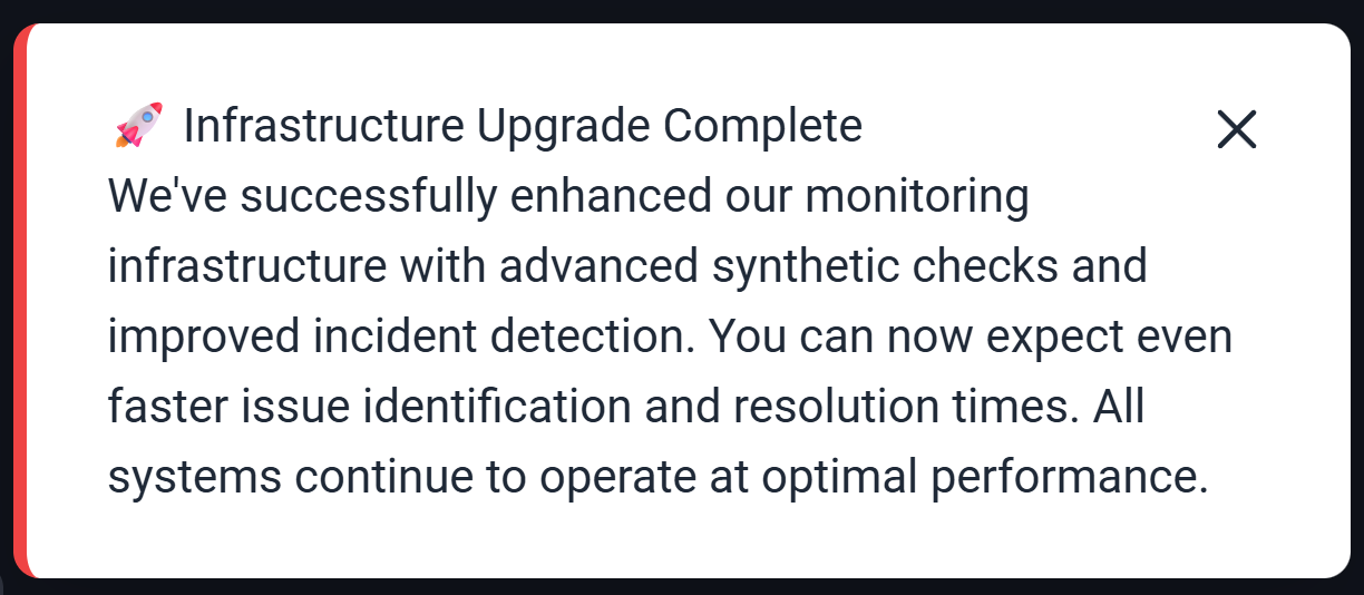 Status page - Announcement corner.png