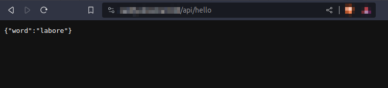 "/api/hello" route