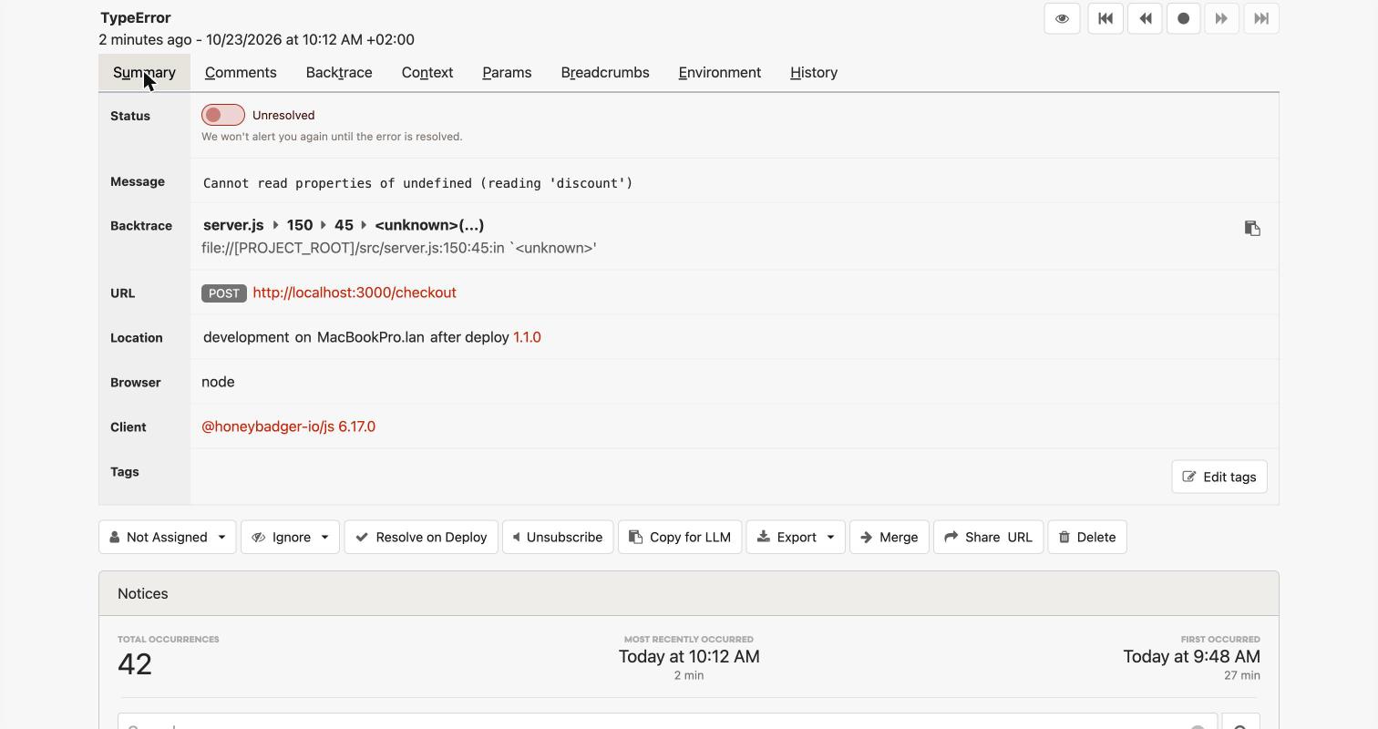 Honeybadger coupon error back to Unresolved after the unfixed release
