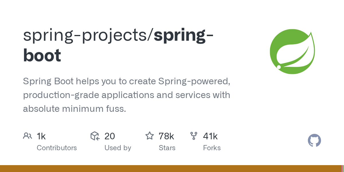 Screenshot of Spring Boot