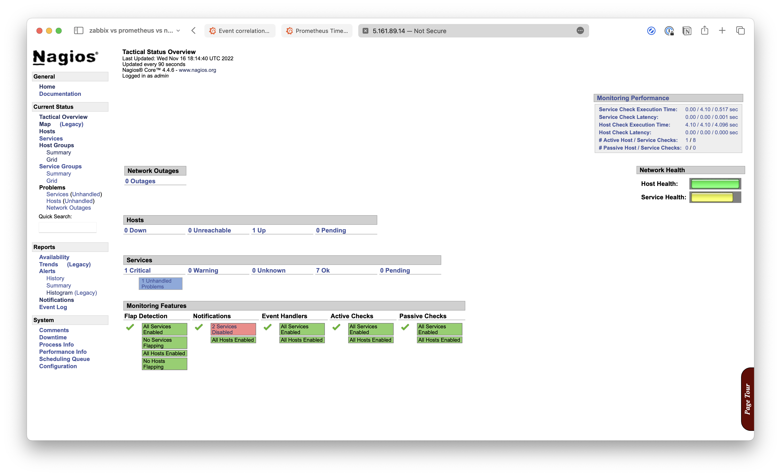 Nagios UI