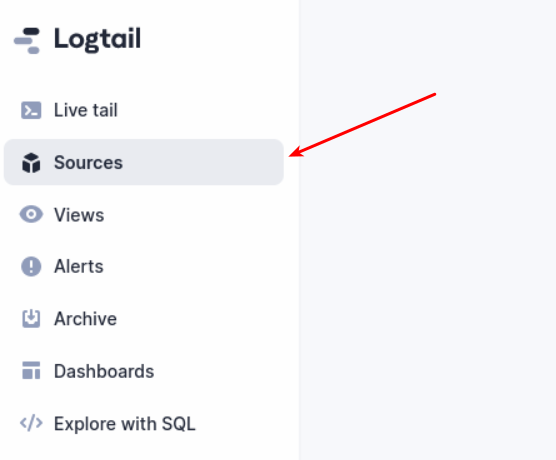 Logtail source page