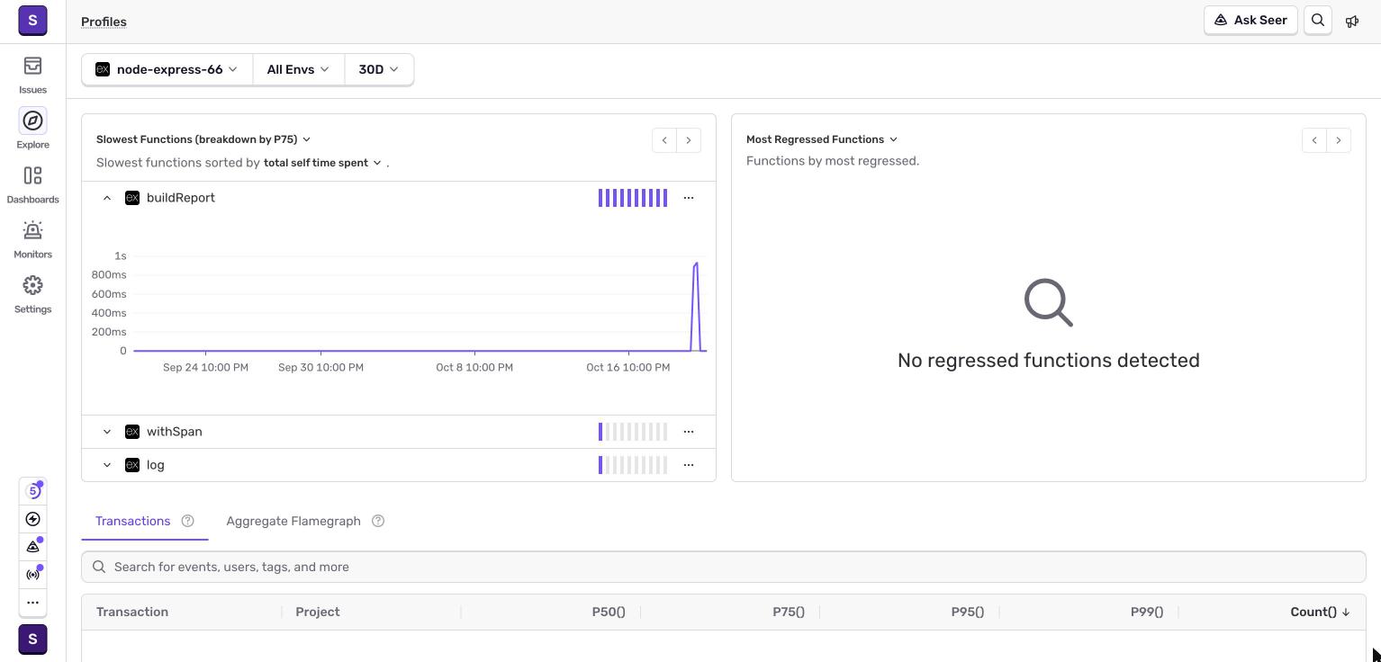 Screenshot: sentry-29-profiles-slowest-functions