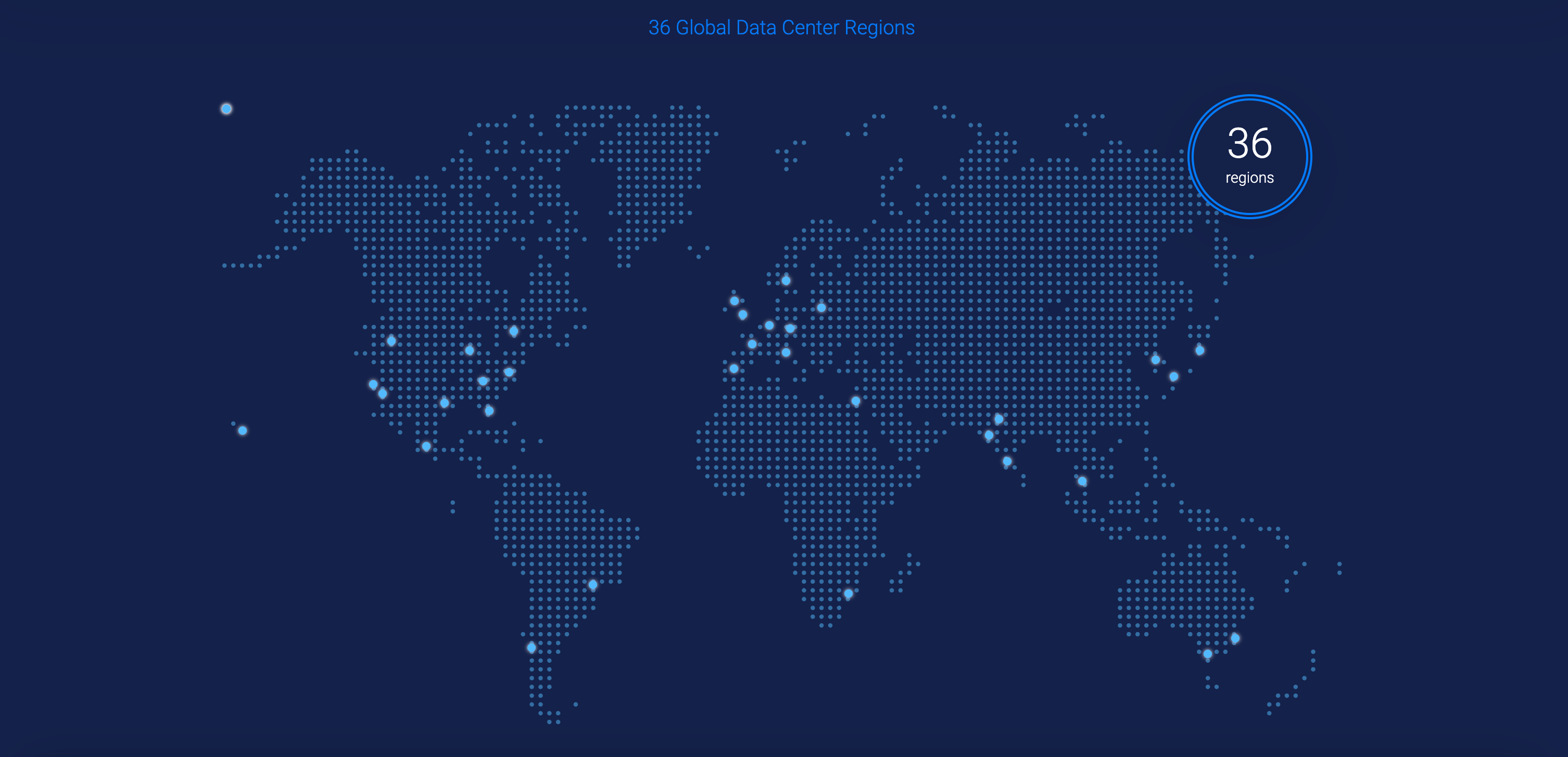Vultr global data center map across six continents