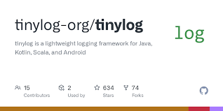 Screenshot of Tinylog Github page
