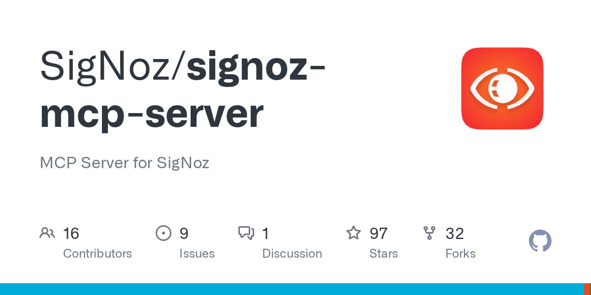 SCREENSHOT: SigNoz MCP server connected to Claude Code showing a natural language observability query returning trace and log context directly in the editor
