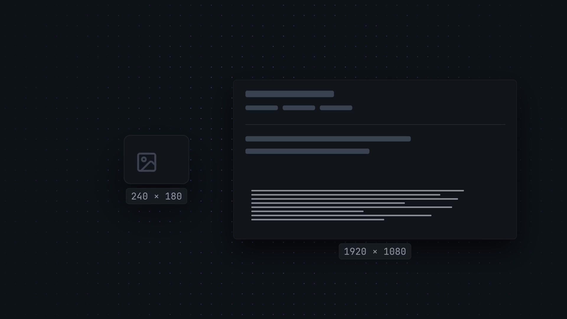 A graphic illustrating how DeepSeek scales both small and large images while maintaining aspect ratio.