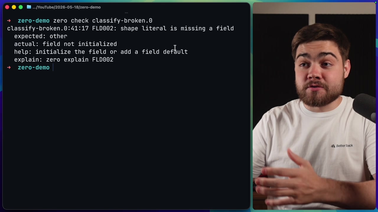 Terminal output showing a standard text-based error message designed for human reading