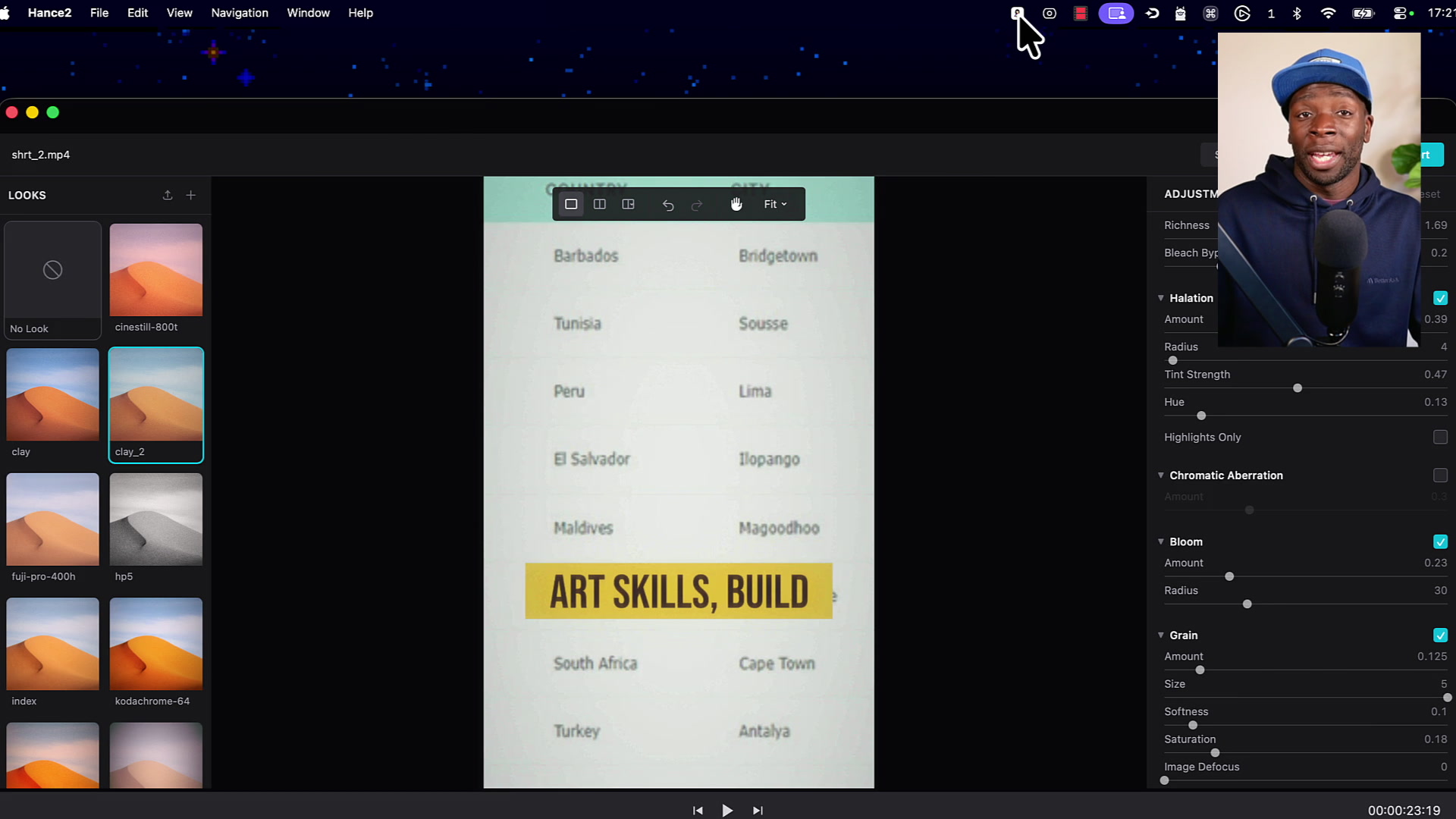 macOS menu bar showing the application's system tray icon and context menu with Show and Quit options
