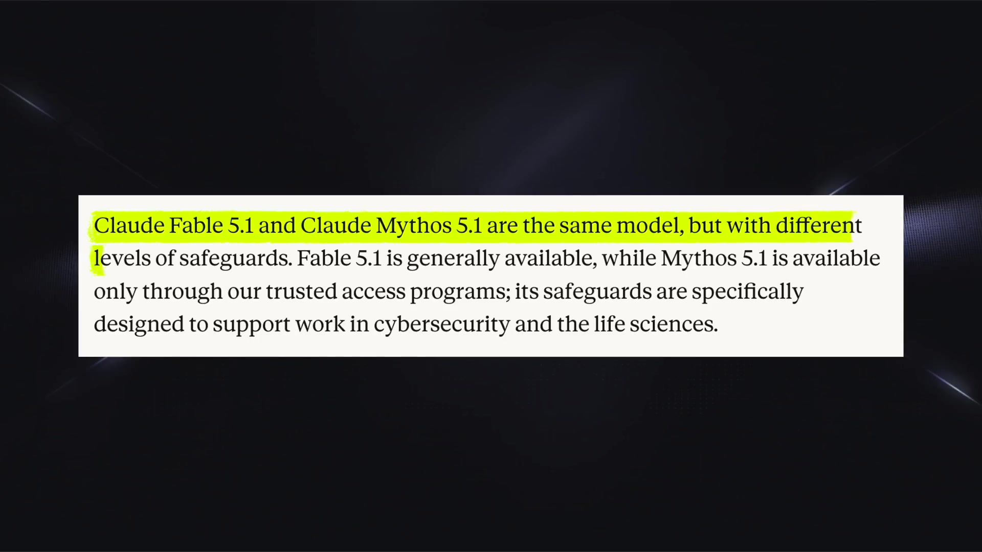 A benchmark table comparing Claude Fable 5.1 against Fable 5, Opus 5, and GPT-5.6 Sol across multiple tasks including Terminal-Bench-Science, OSWorld, and AutomationBench.