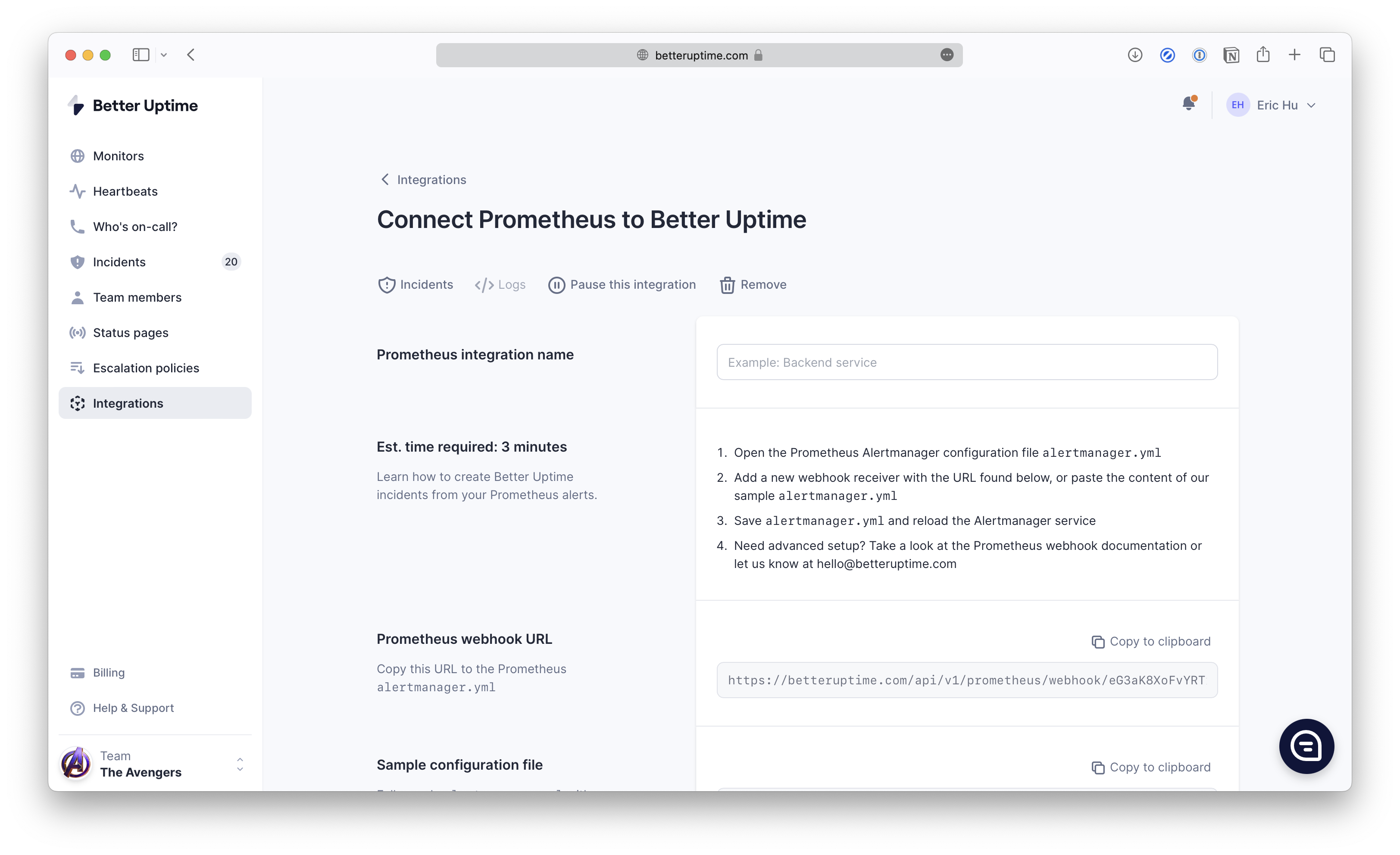 Better Stack Uptime and Prometheus
