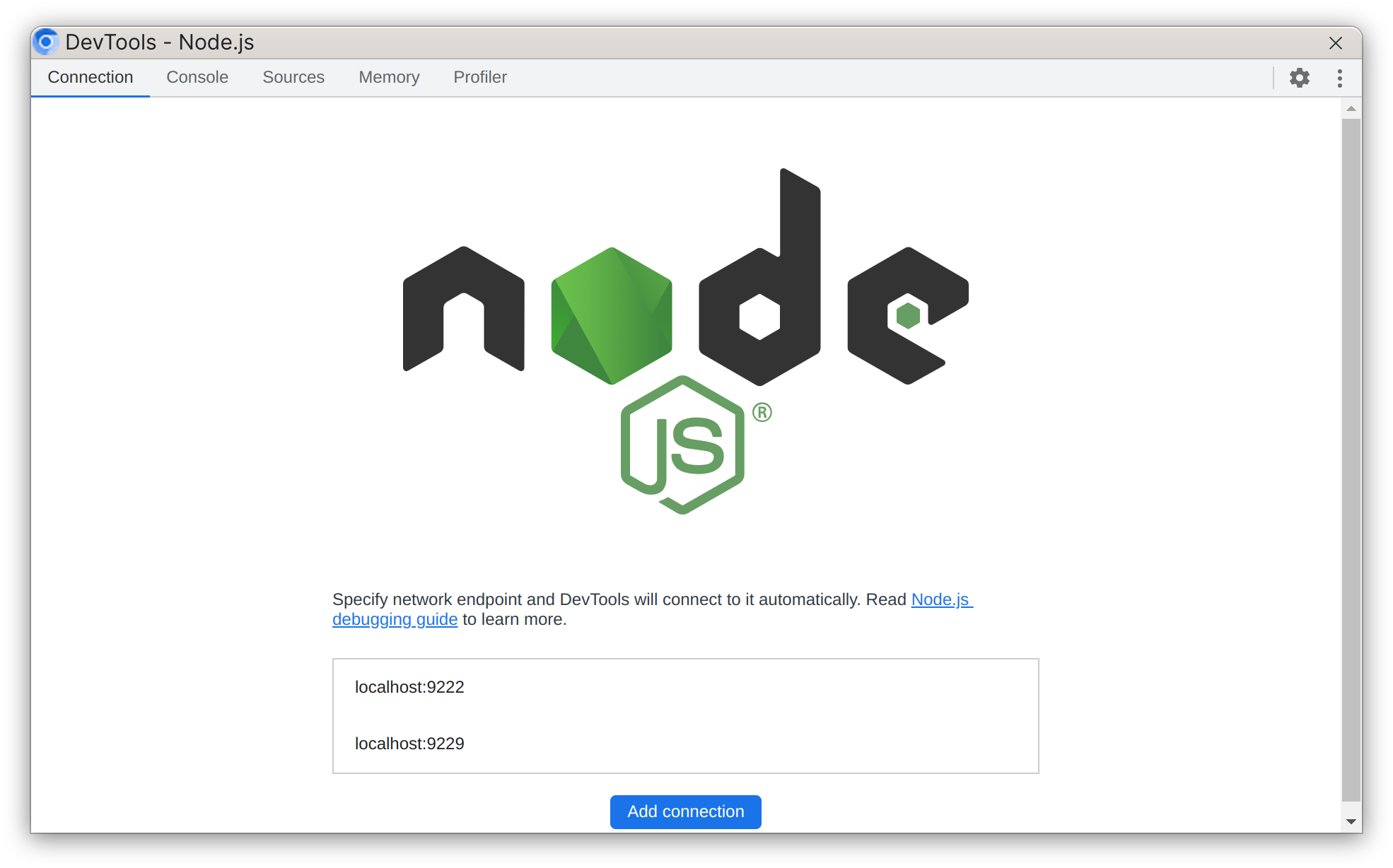 Node.js dedicated DevTools