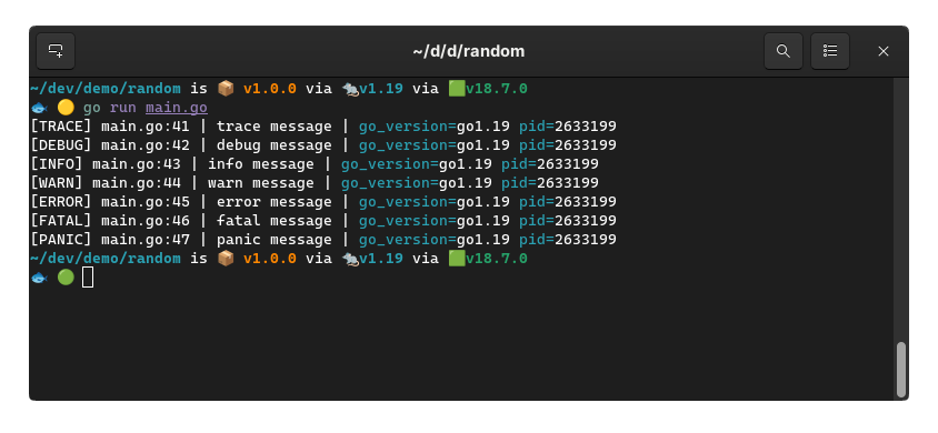 Zerolog ConsoleWriter customization output