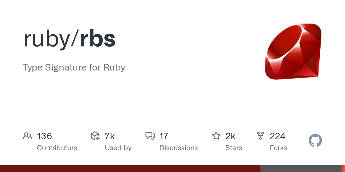 Screenshot of RBS Github page