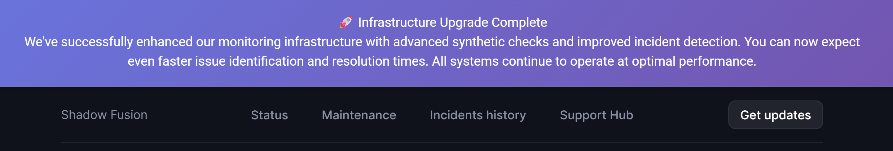 Status page - Announcement Minimal.png