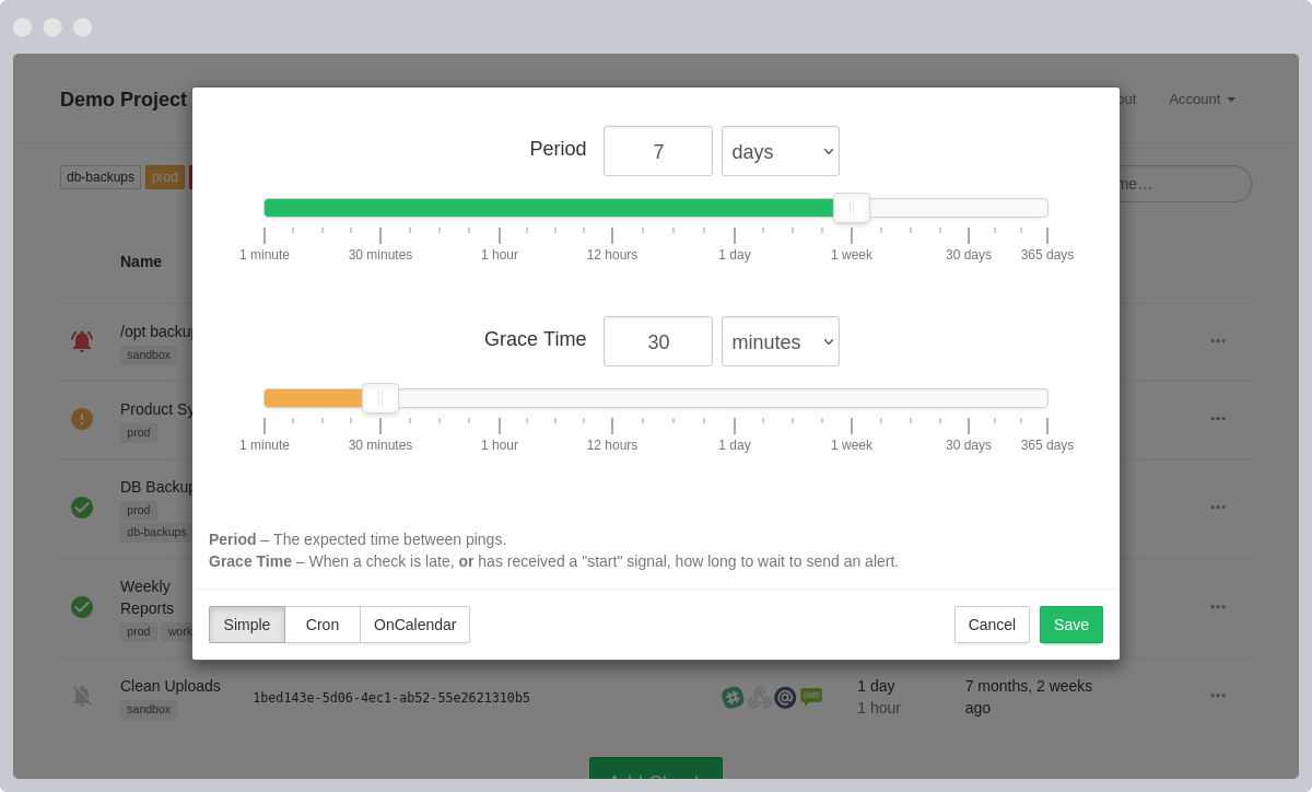 Screenshot of period_grace