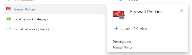 Azure firewall