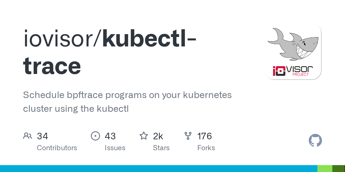 Screenshot of kubectl trace