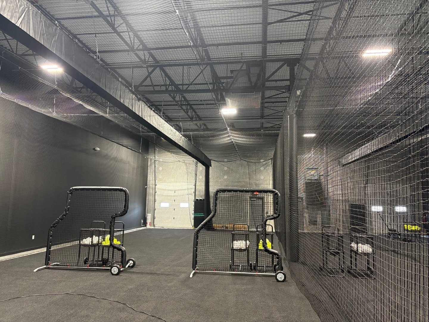 Indoor hitting facility turf