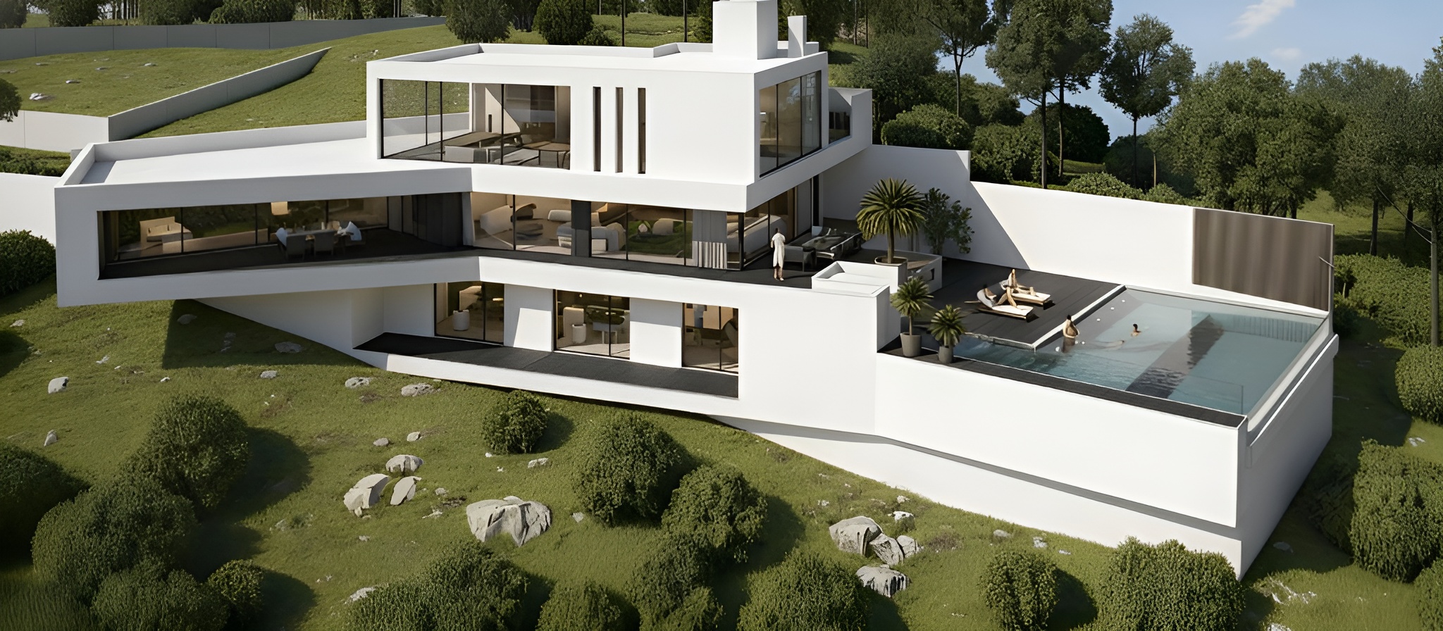 Generated luxury villa image