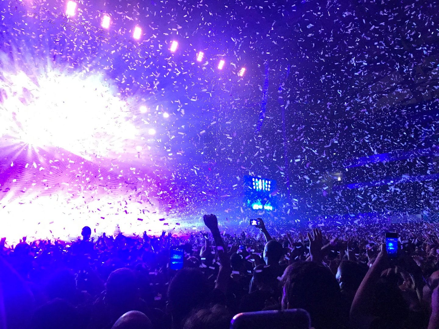 Crowd at a rock live show