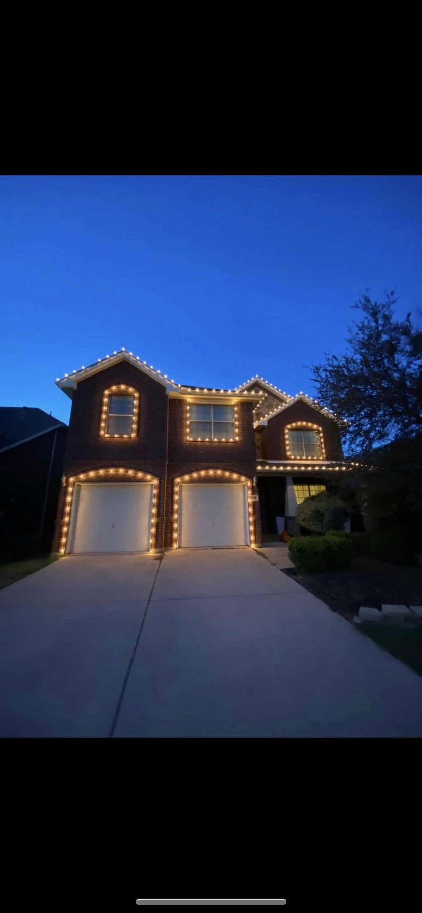 Premium holiday lighting installation by J&S Custom Lighting DFW area