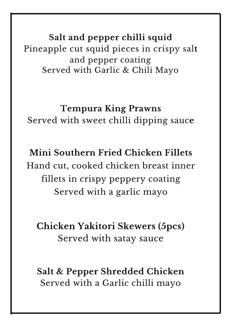 Number 9 Snack Menu - Page 2