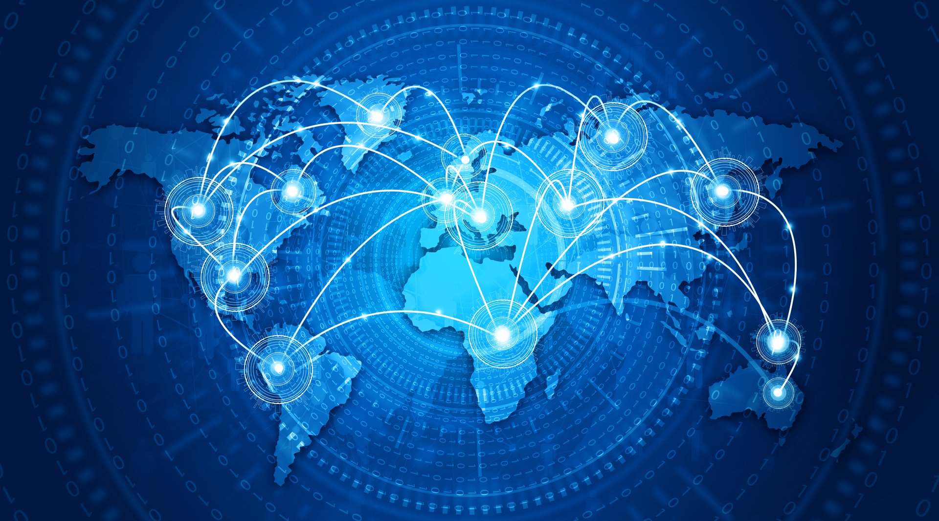 Global business networking. Abstract business background. 3d illustration