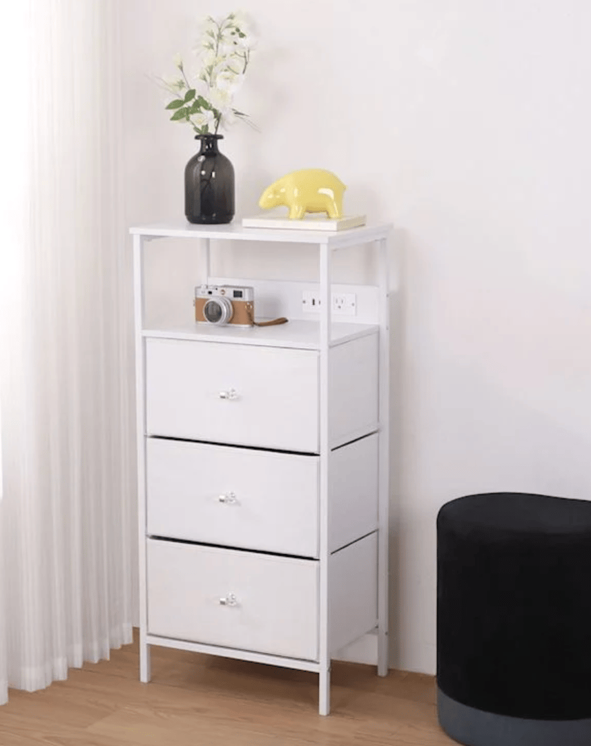 Nightstand bedside table for dorm room