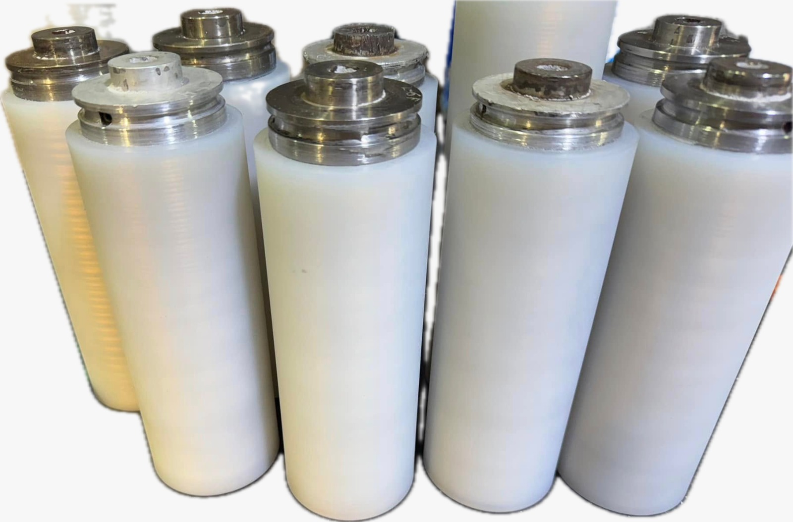 Rodillos con recubrimiento elastomérico para transmisión industrial