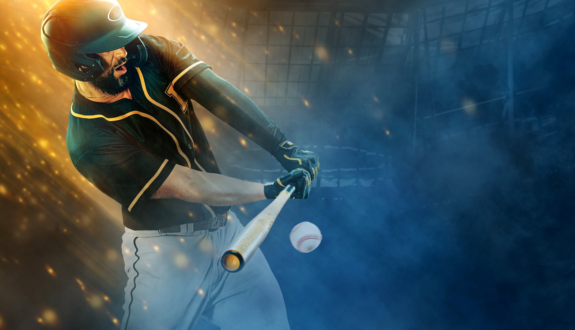 Baseball player. Game day. Download a high resolution photo to advertise baseball games in sports betting