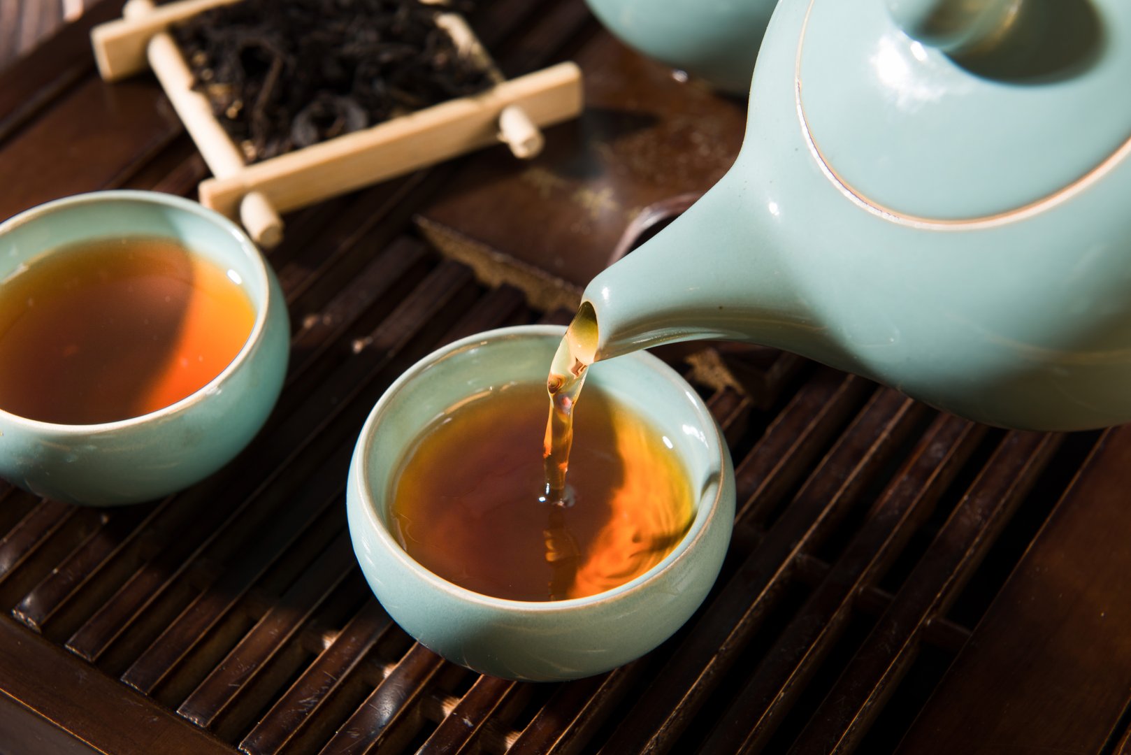 Ilam Gold Tea being poured into a cup