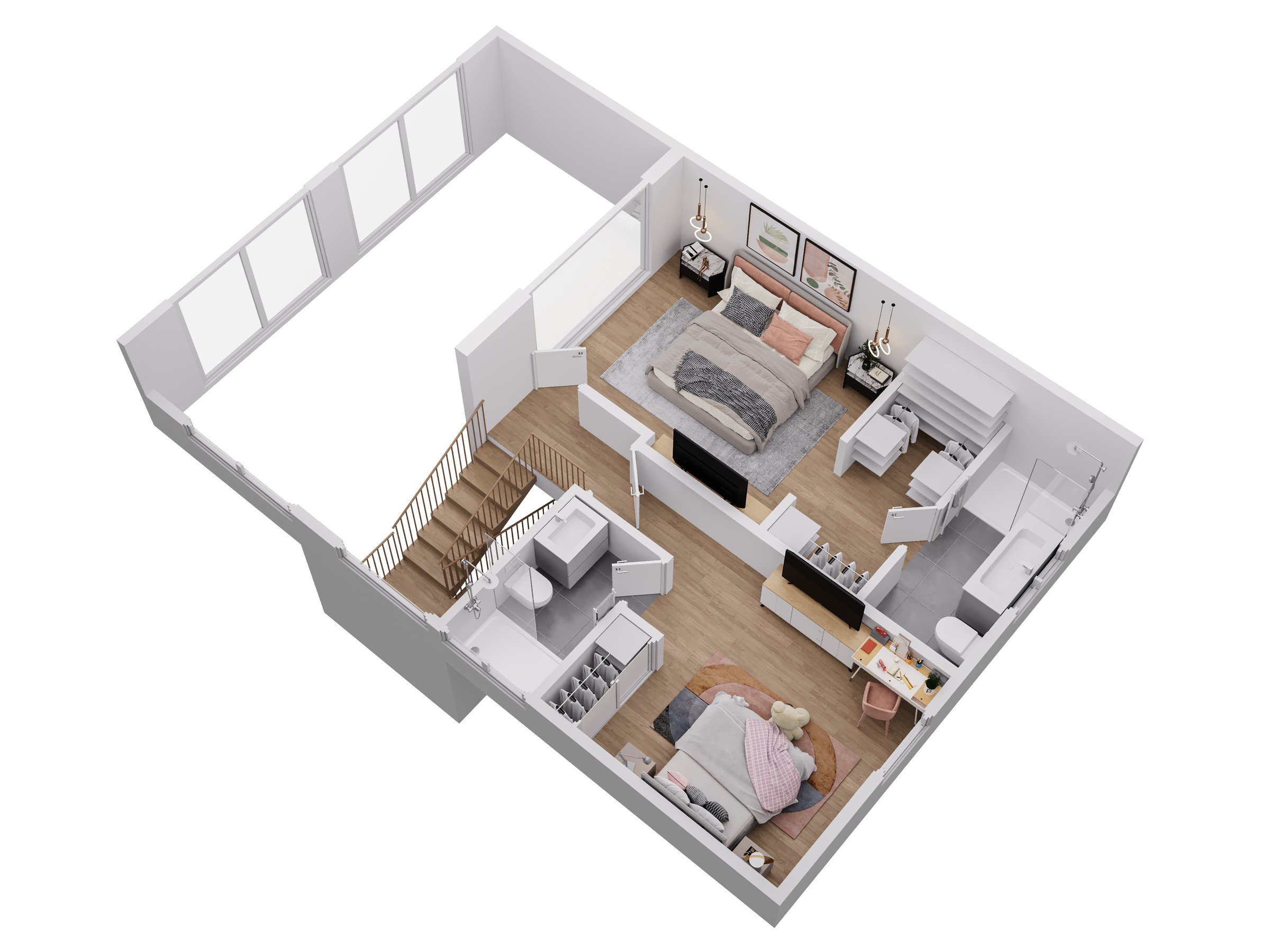 Penthouse Floor Plan - Etage 2