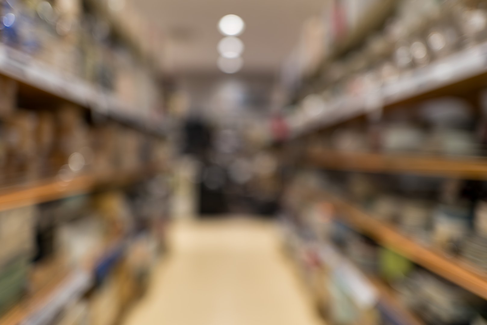 Blurred Background of a Thrift Shop