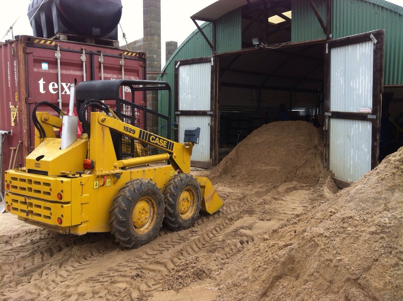 Baumaschine für Materialvorbereitung